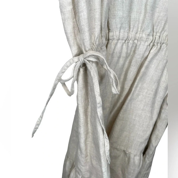 Aritzia Wilfred Decadence Organic Linen Tiered Midi Dress Size 2XS - Picture 9 of 13